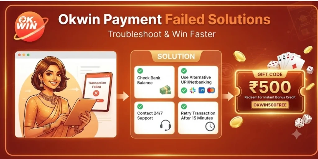 Okwin Payment Failed Solutions